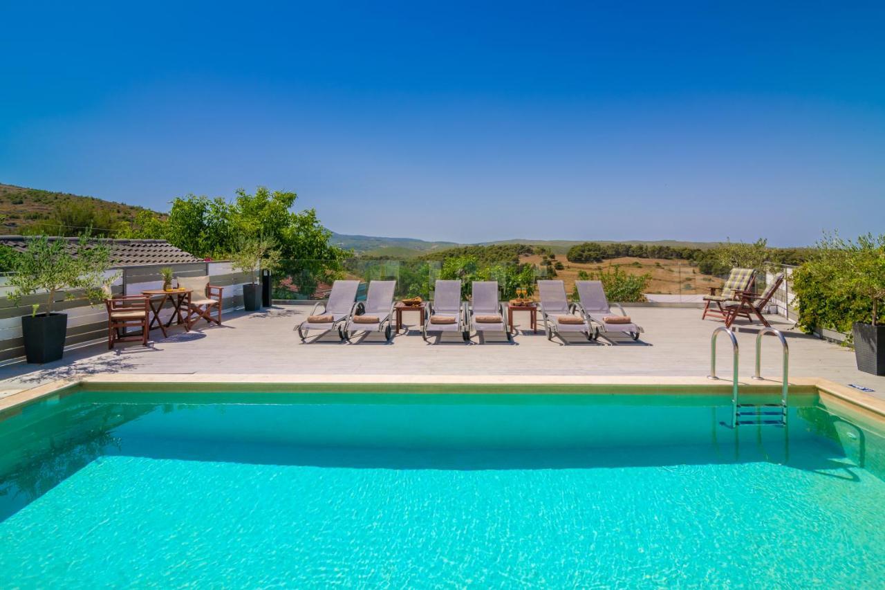 Villa Tramonto With Private Heated Pool, By Zantewize Volímai 외부 사진