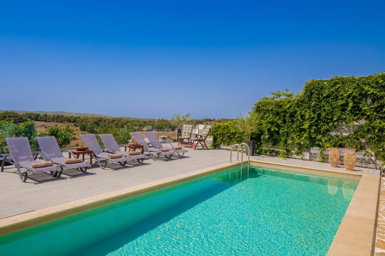 Villa Tramonto With Private Heated Pool, By Zantewize Volímai 외부 사진