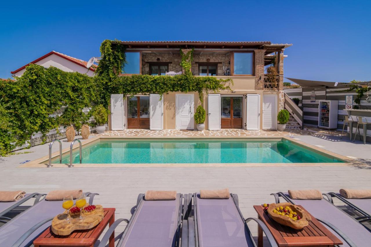 Villa Tramonto With Private Heated Pool, By Zantewize Volímai 외부 사진