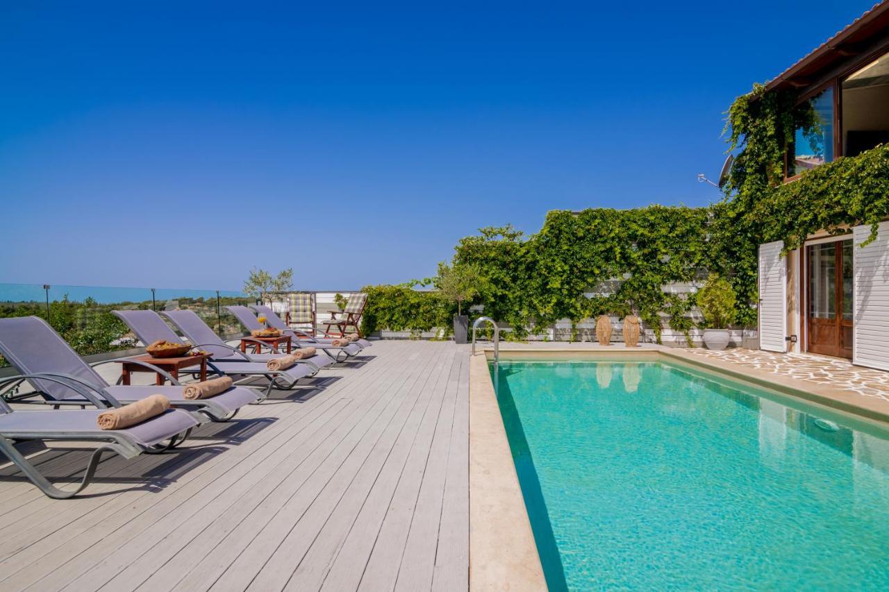 Villa Tramonto With Private Heated Pool, By Zantewize Volímai 외부 사진